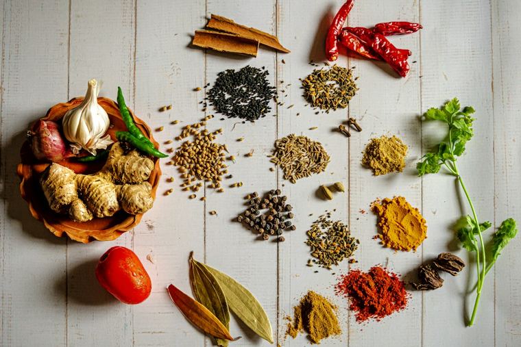Fresh ingredients and wholesome produce arranged beautifully